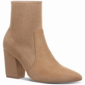 Classic Lydiaa Womens Zipper Faux Suede Booties