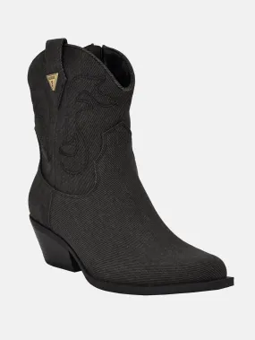 Daleton Denim Cowboy Booties Feather Light Active Nomad Structured Fit