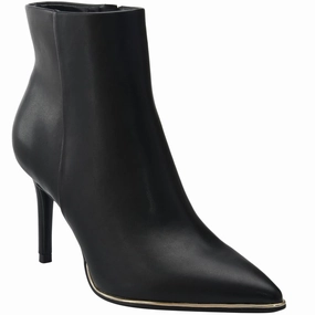 Dalla Womens Side Zip Pointed toe Ankle Boots Cushioned heel