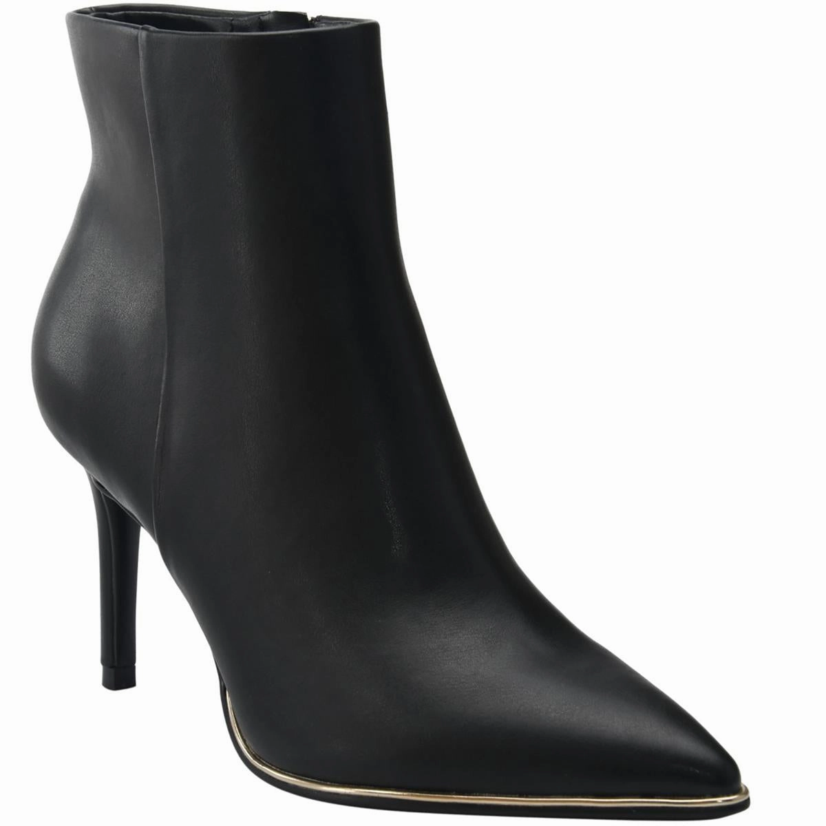 Motor Edge Dalla Womens Side Zip Pointed toe Ankle Boots