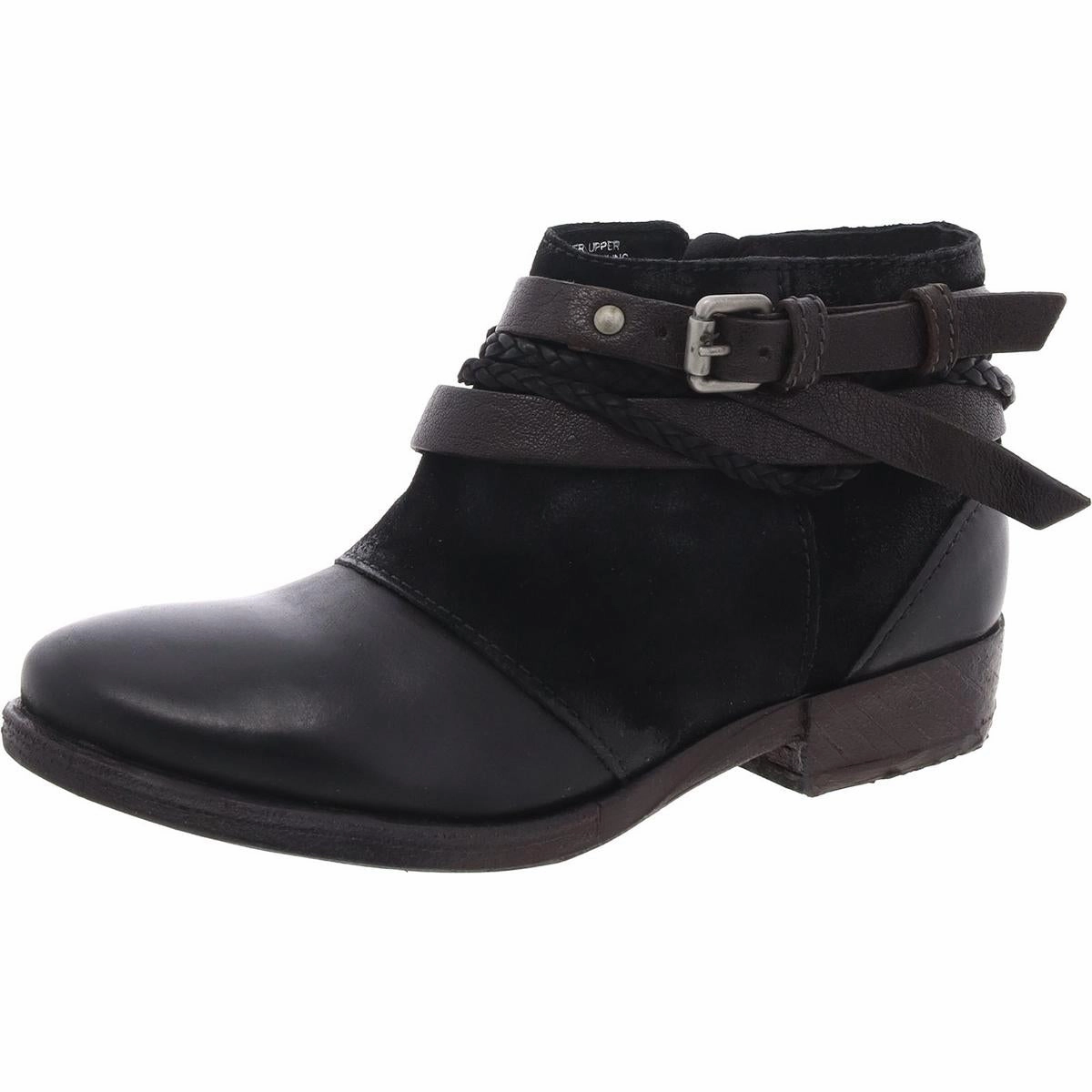 Tear-resistant Comfort Lining Cold Weather Commuter Danita Womens Leather Belted Ankle Boots