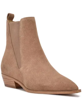 Danzy Womens Stretch Dressy Chelsea Boots Lace-Up Design