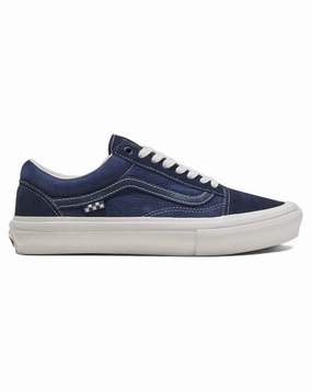 Traction pattern Lace   Up Closure Vans Skate Old Skool - Wrapped Deep Navy / Vintage