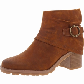 Country Soul Calm Flow Deborah Womens Zipper Faux Leather Booties