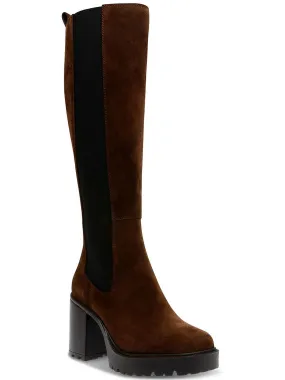 Western Pattern Eco Material Comfort Seeker Deegan Womens Suede Tall Knee-High Boots