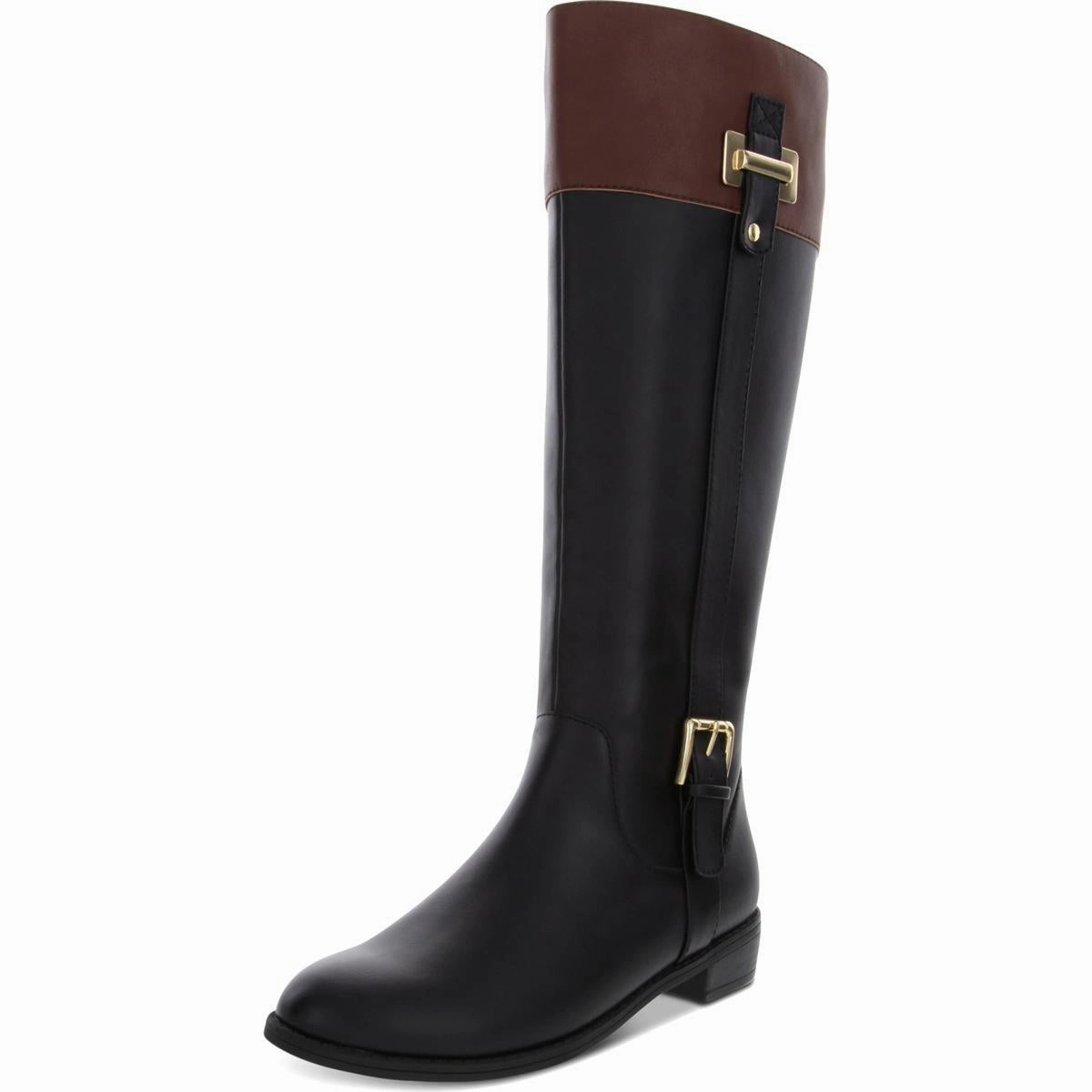 Artisan Market Deliee 2 Womens Zipper Round Toe Riding Boots