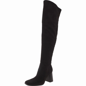 Denki Womens Zipper Faux Suede Over-The-Knee Boots pack light