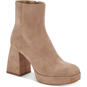Wide Sole Ulyses Womens Suede Ankle Boots