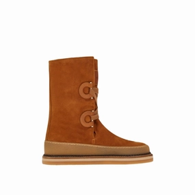 Neutral Build Comfortable Shank Ferragamo Celeno Women's Boots Brown