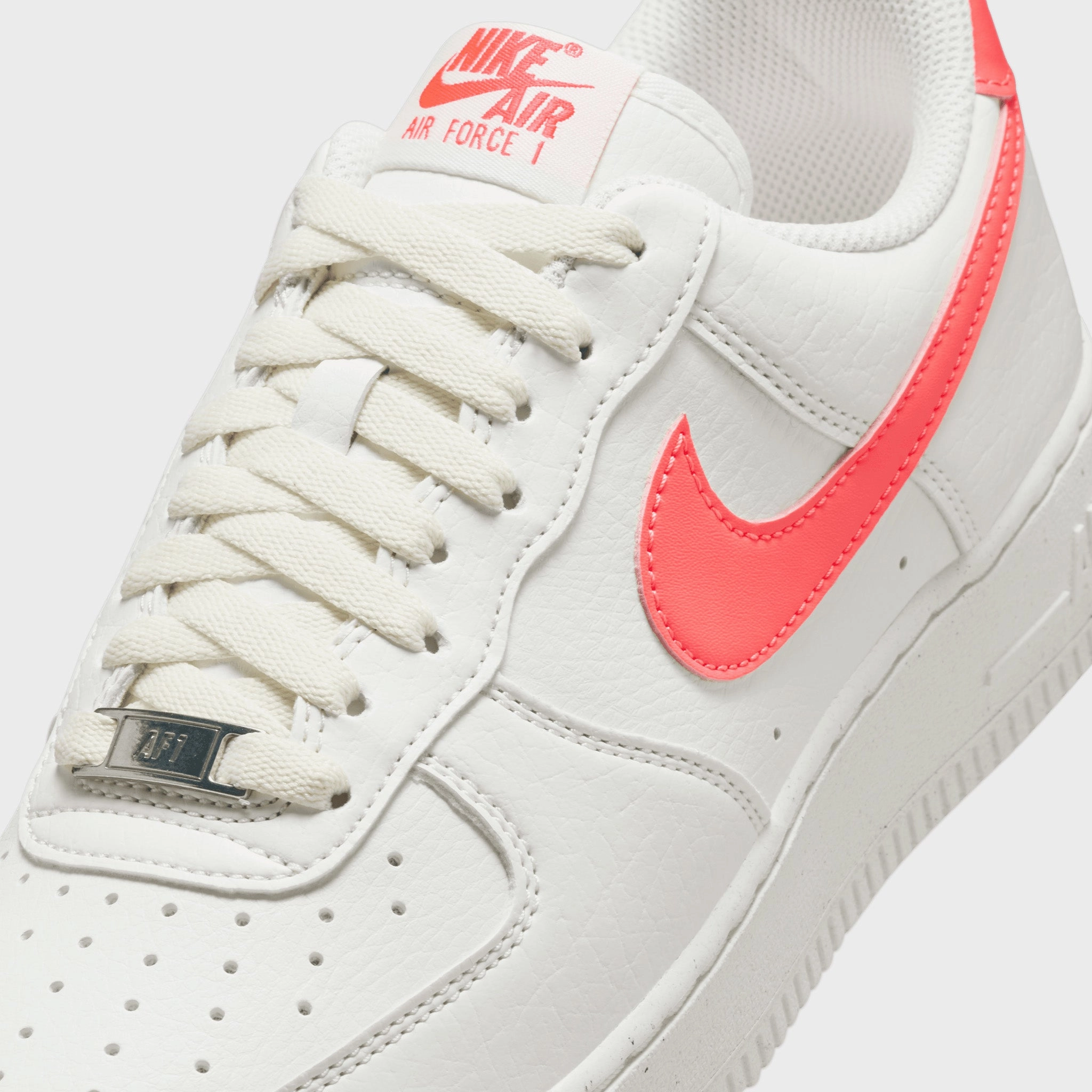 Nike Women's Air Force 1 '07 Next Nature Sail / Sail -  Hot Lava Non Slip Tread