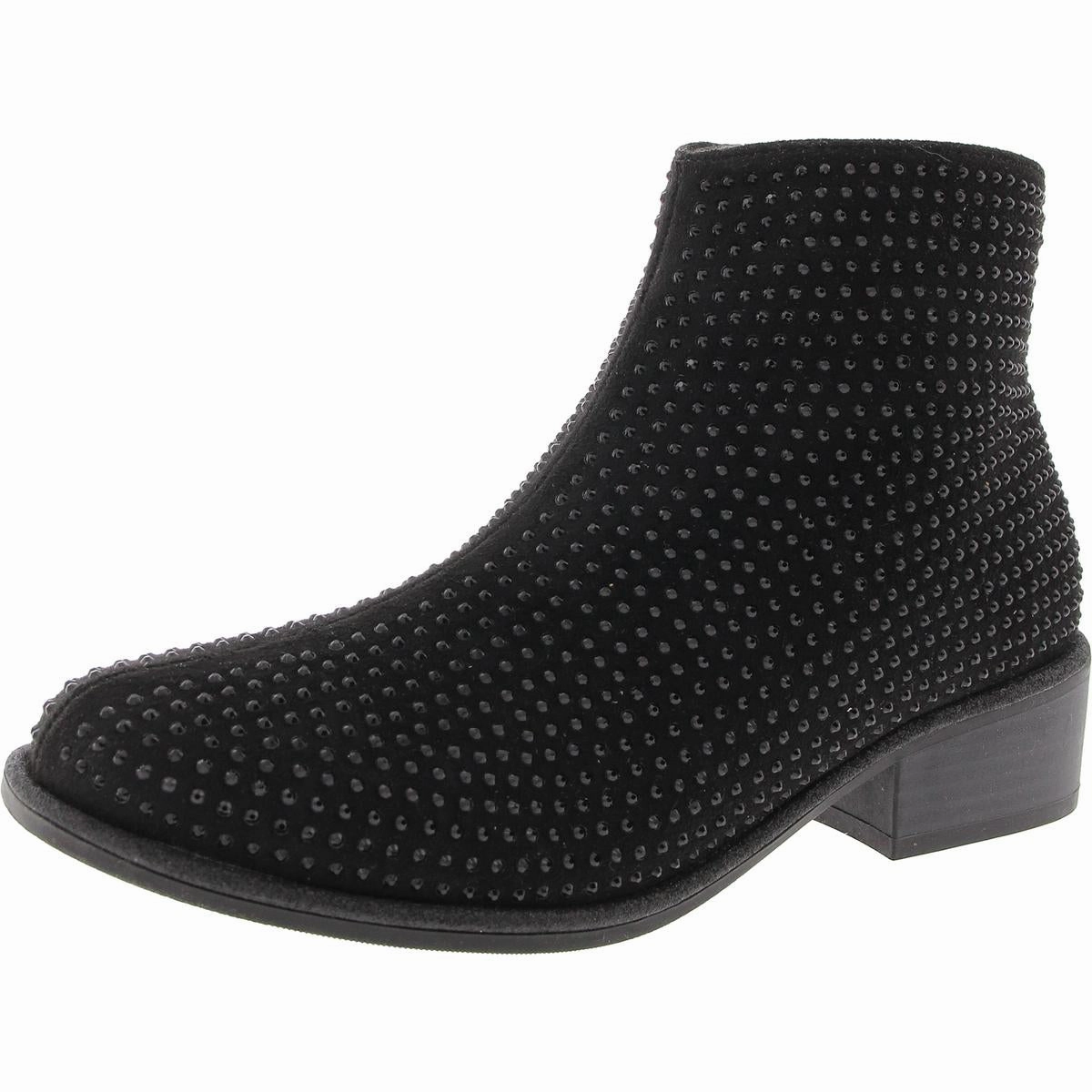 Breathable Rural Traveler Womens Embellished Faux Suede Ankle Boots
