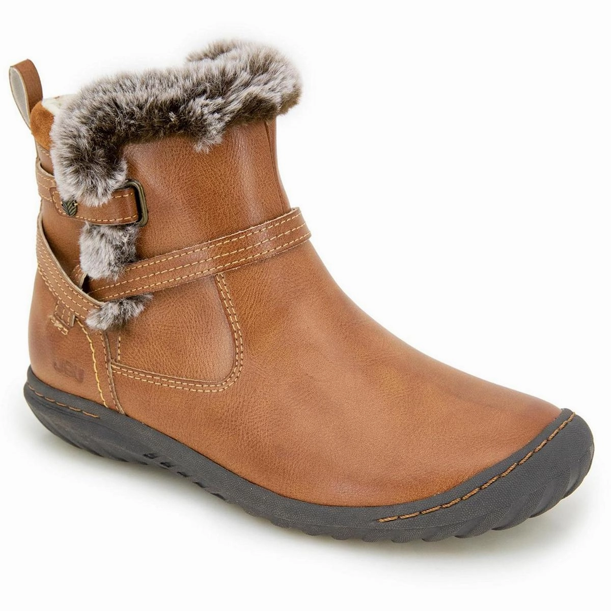 High Traction Eco Material Outdoor Trek Dolce Womens Faux Fur Lined Faux Leather Winter & Snow Boots