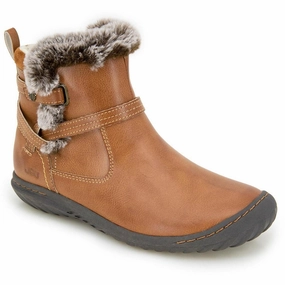High Traction Eco Material Outdoor Trek Dolce Womens Faux Fur Lined Faux Leather Winter & Snow Boots
