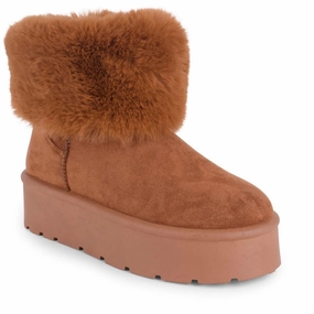 Donut Womens Faux Fur Booties Anti-static Minimal Aesthetic