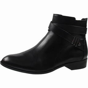 KAEL Womens Laceless Leather Ankle Boots Hiking Comfort Rugged Built Outdoor Trek