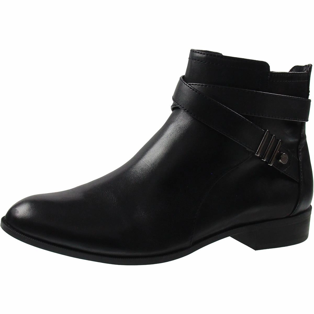 KAEL Womens Laceless Leather Ankle Boots Hiking Comfort Rugged Built Outdoor Trek