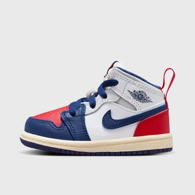 Lockdown Fit Technology Jordan 1 Mid TD White / Deep Royal Blue - University Red
