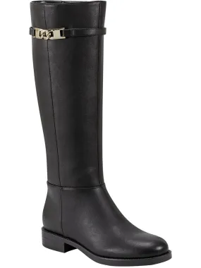 Romi Womens Faux Leather Round Toe Knee-High Boots Comfort Lining Winter Walker Versatile Style