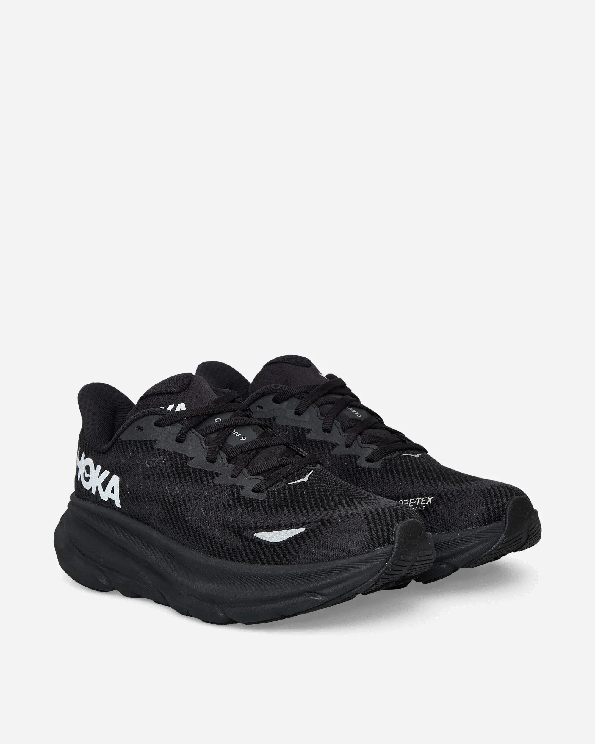Men's Clifton 9 GORE-TEX Sneakers Black Flexible Arch Dynamic Design