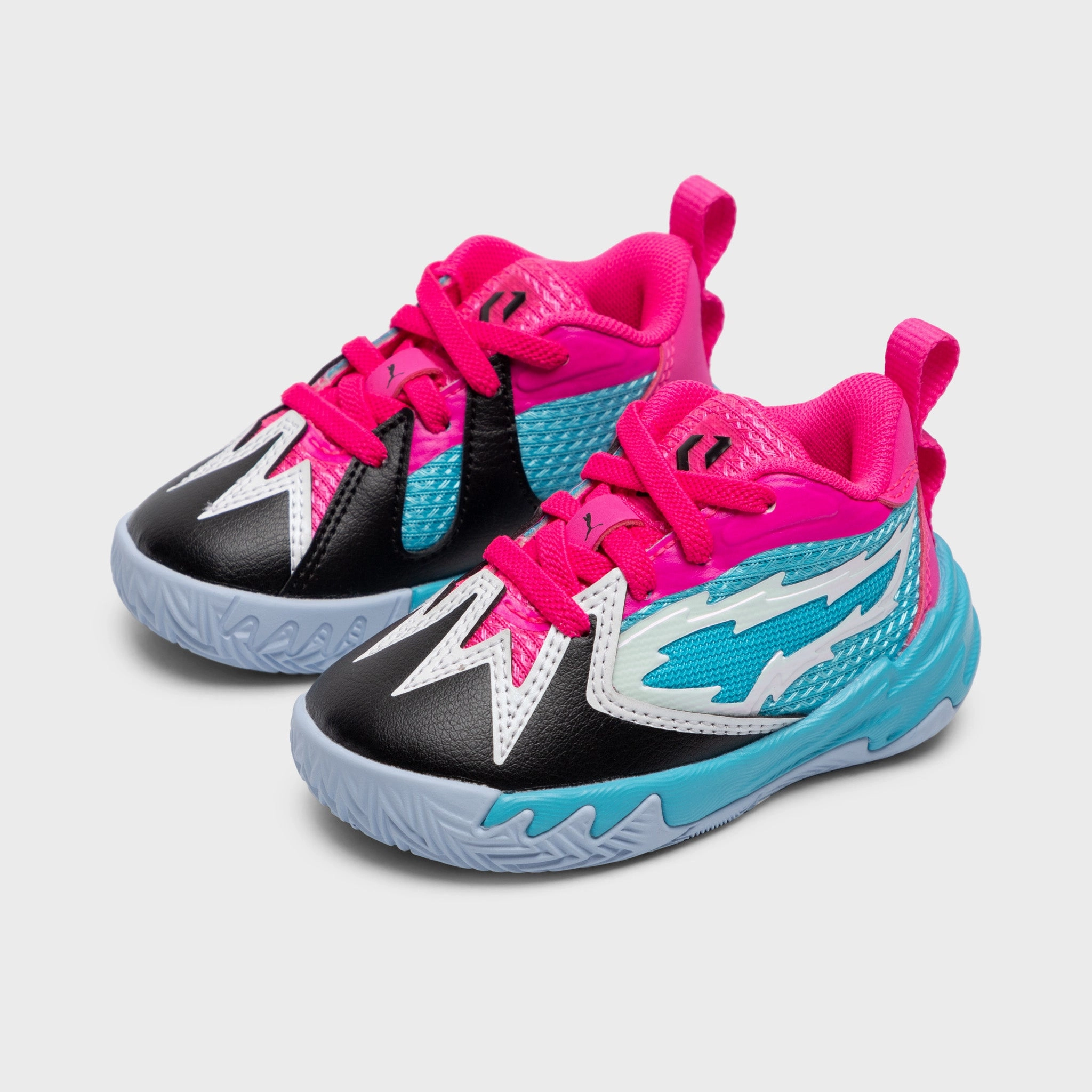 Support Cushion Feel Optimal Comfort PUMA Toddlers' Scoot 1 Pink / Blue - Silver