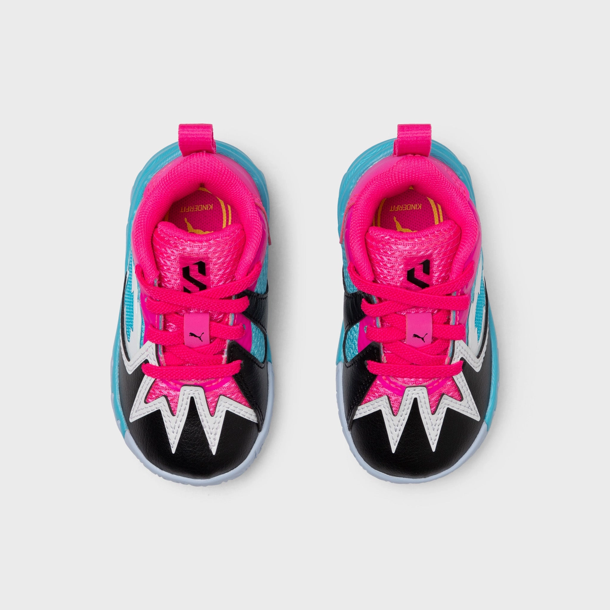 ContouredSole PUMA Toddlers' Scoot 1 Pink / Blue - Silver