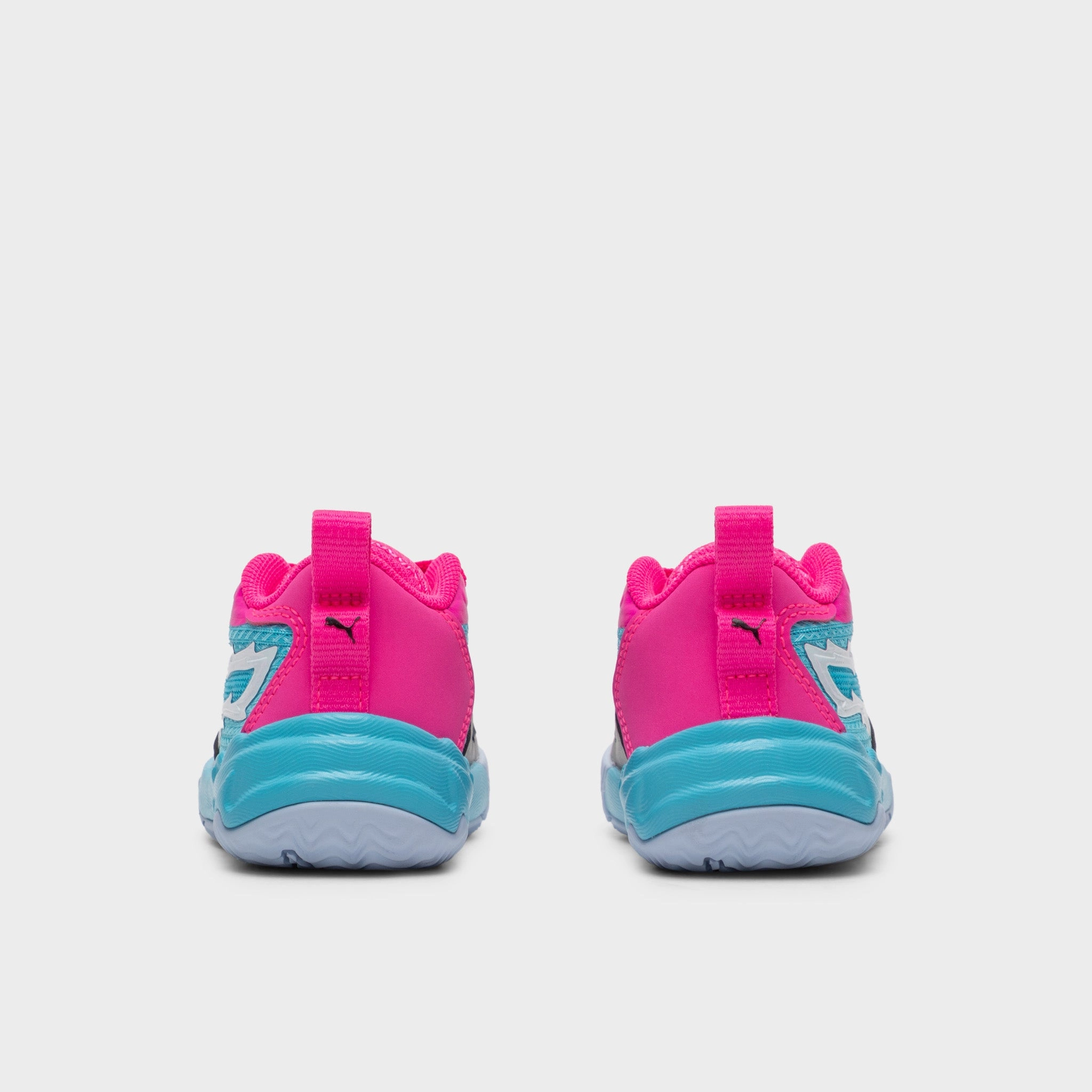 PUMA Toddlers' Scoot 1 Pink / Blue - Silver Ergonomic Lacing Configuration Reinforced Stitching