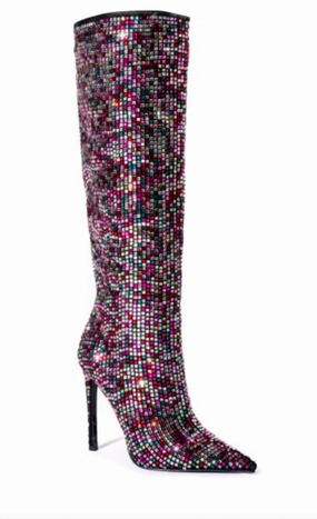 Removable Hope Step Women's Izzy Embellished Boot In Pink Multi