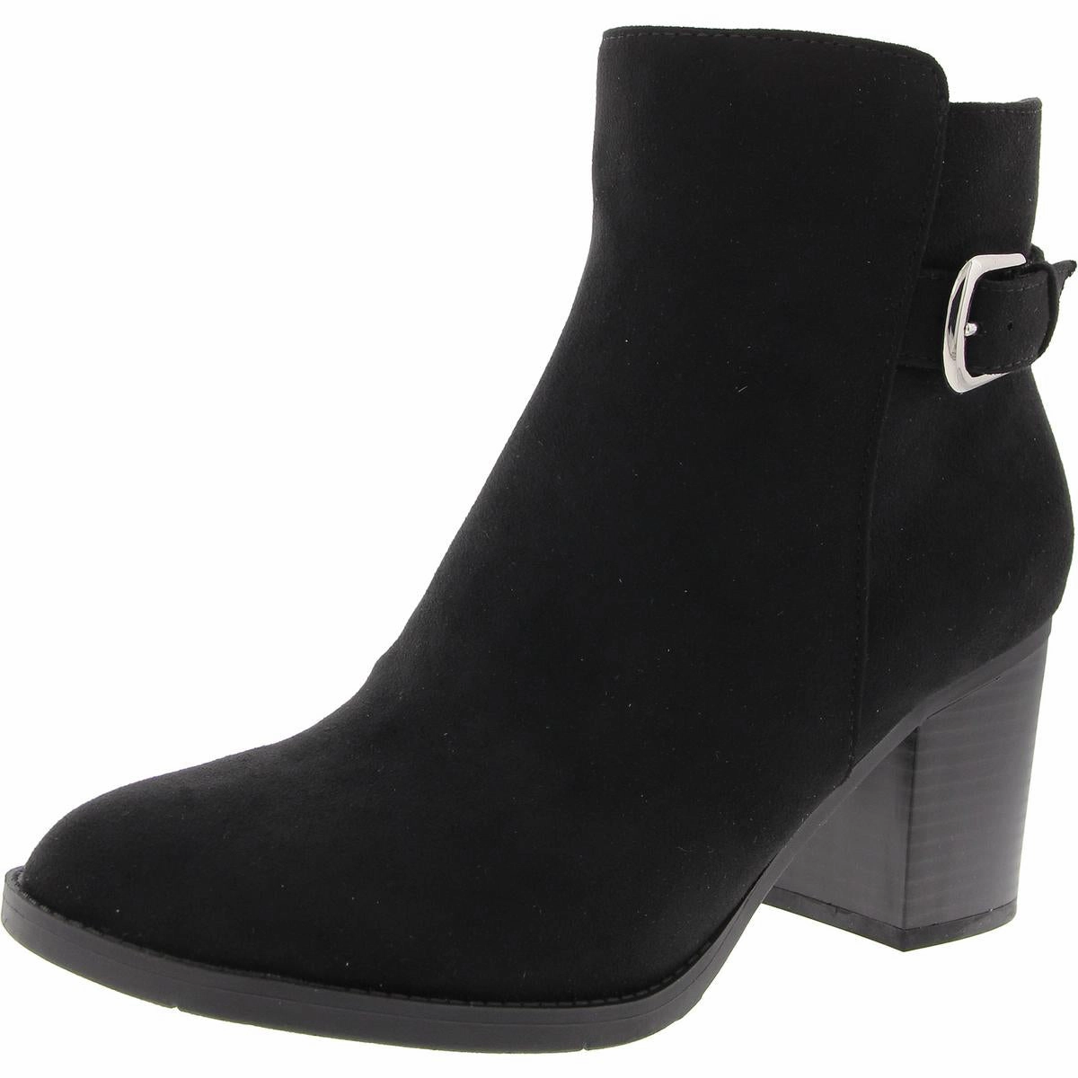 Womens Buckle Microfiber Ankle Boots Sport Inspired Anti   Slip Sole
