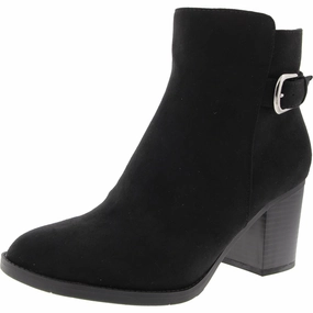 Womens Buckle Microfiber Ankle Boots Sport Inspired Anti   Slip Sole