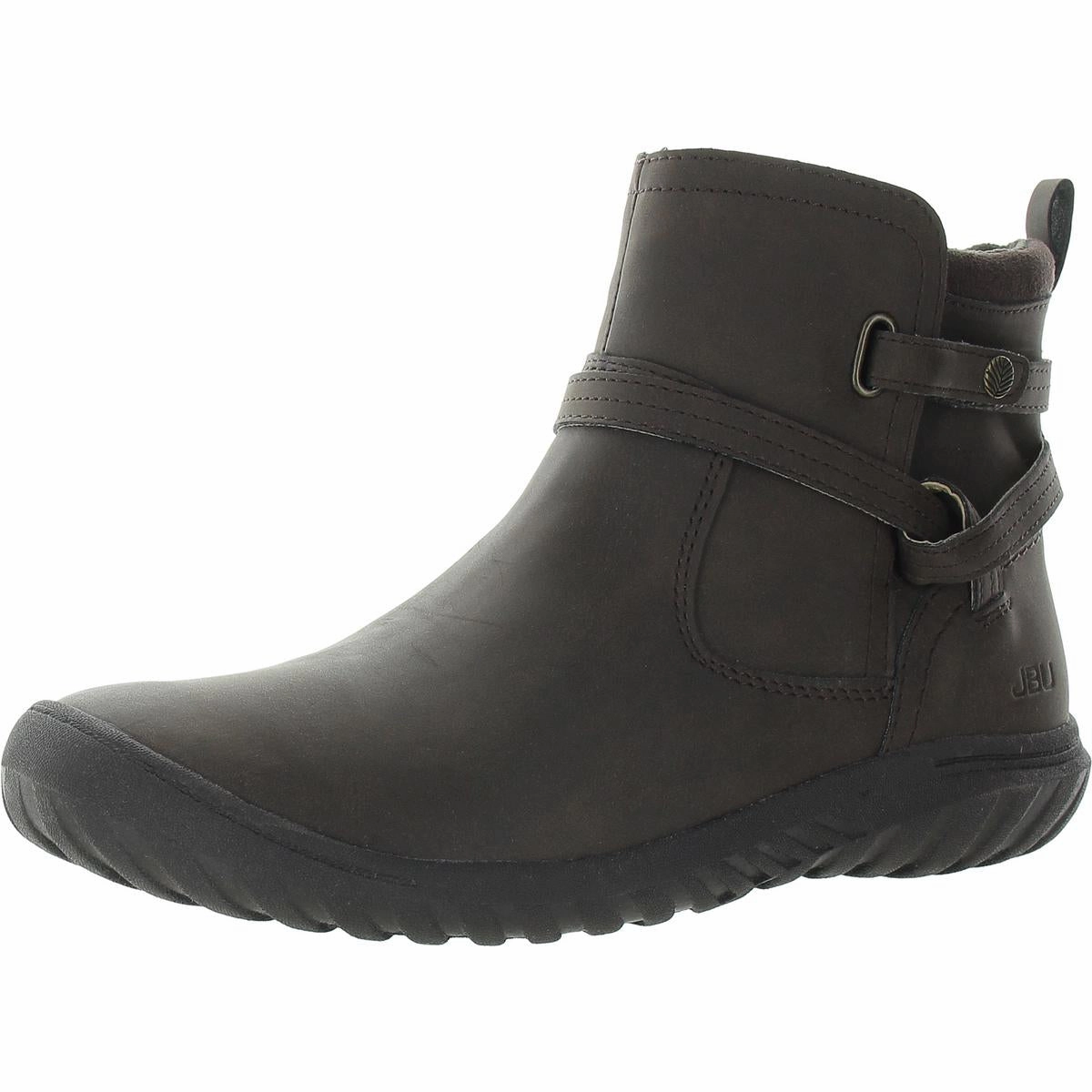 Womens Zipper Faux Leather Booties Comfort Lining Daily Walks Padded Interior Rough Trail Hiker