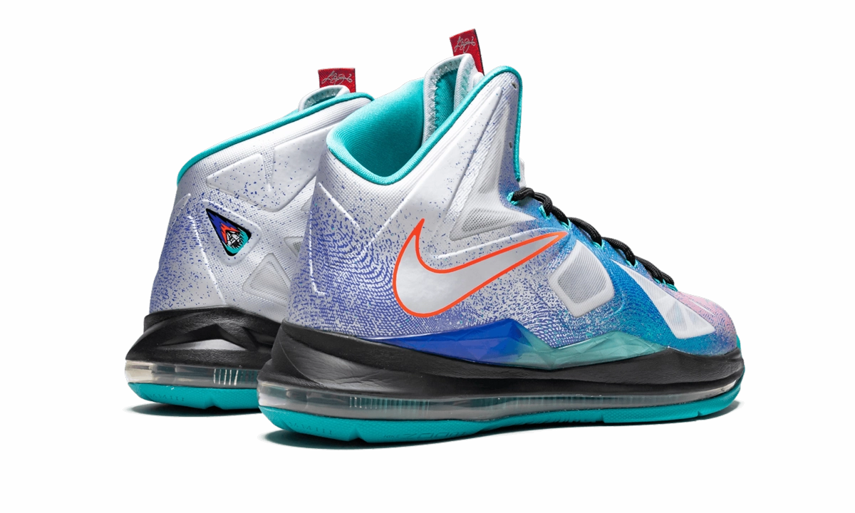 Abrasion Resistant Toe Cap Responsive Bounce Tech Lebron 10 "Re-Entry - Pure Platinum"