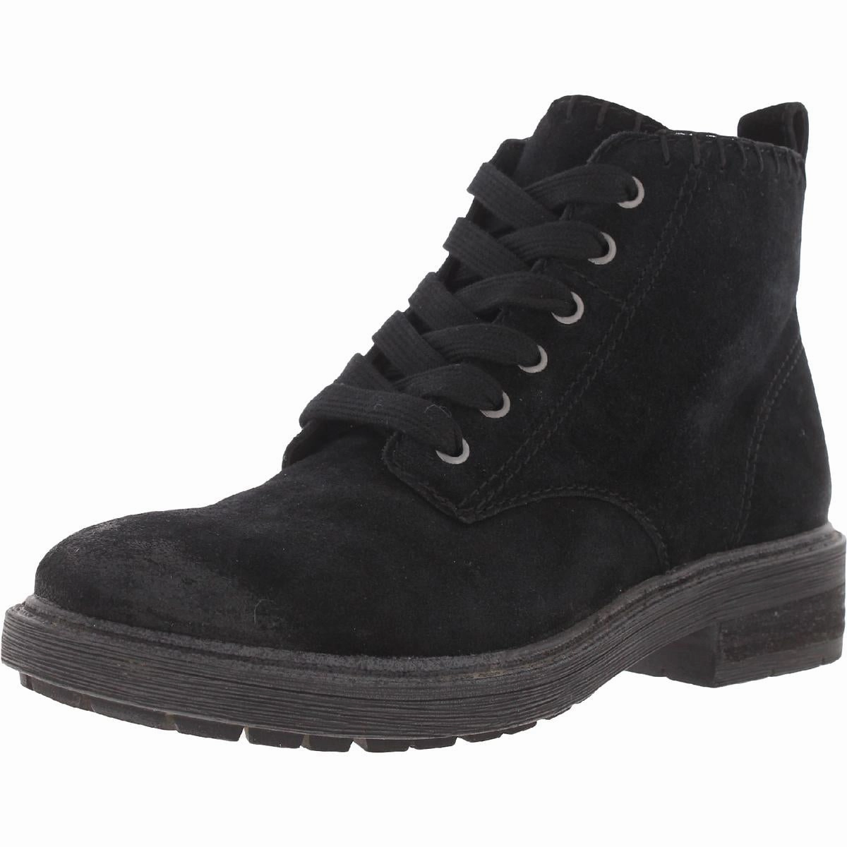 Paisle Womens Lugged Sole Combat & Lace-up Boots Street Cool Comfortable Upper