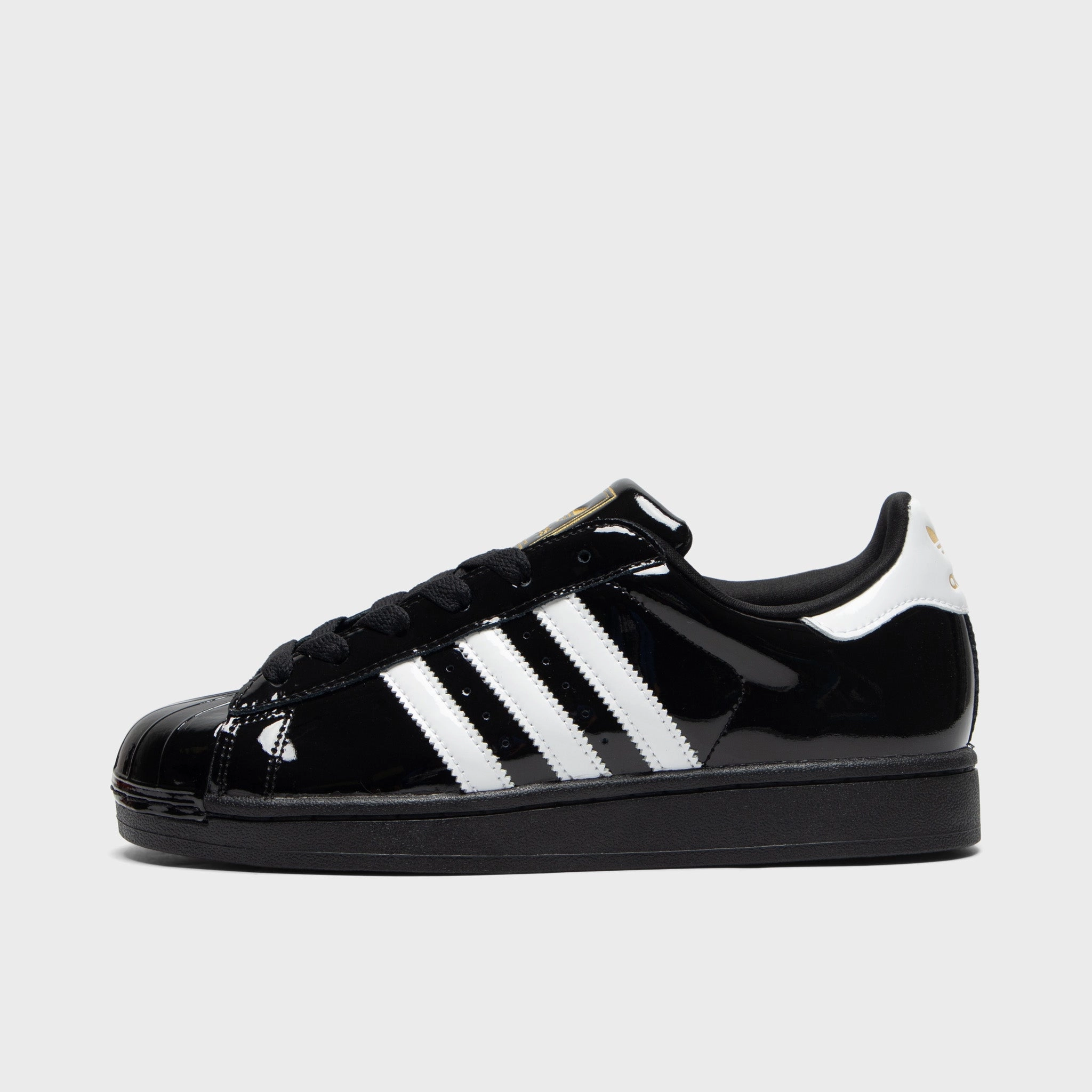 adidas Women's Superstar II Core Black / White - Gold Metallic Gel Infusion