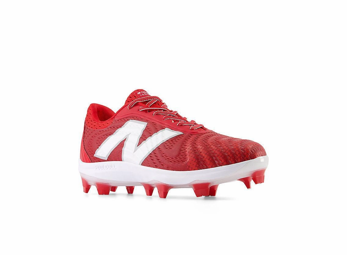 Versatile Design Design-led concept New Balance Men's FuelCell 4040 V7 Molded Baseball Cleats - Team Red / White - PL4040R7