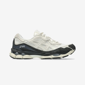 Compact Size fixed - insole - feature shoes ASICS | GEL-NYC { WHITE/SMOKE GREY