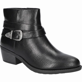 Skyler Womens Zipper Faux Leather Booties Comfortable Flex