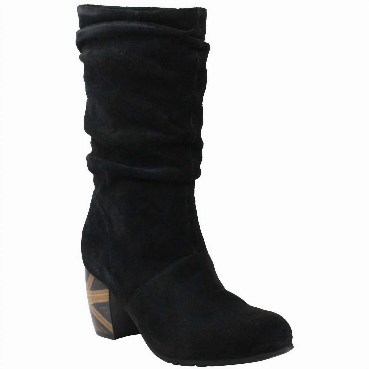 Lightweight Footwear Firm Hold Women's Pamby Boot In Black Suede