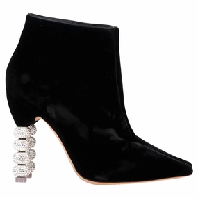 Sophia Webster Coco Crystal Embellished Boots in Black Suede All Weather Rural Traveler