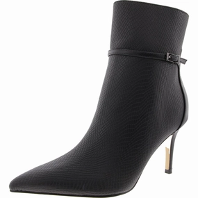 Vivera Womens Buckle Faux Leather Booties Rubber Sole Travel Light