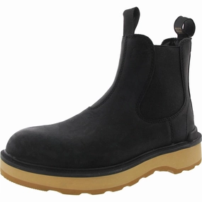 2009101010 Womens Two Tone Leather Chelsea Boots Heat-resistant