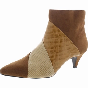 Ebonie Womens Colorblock Pointed Toe Ankle Boots Lined interior Breathable Weather Resistant User