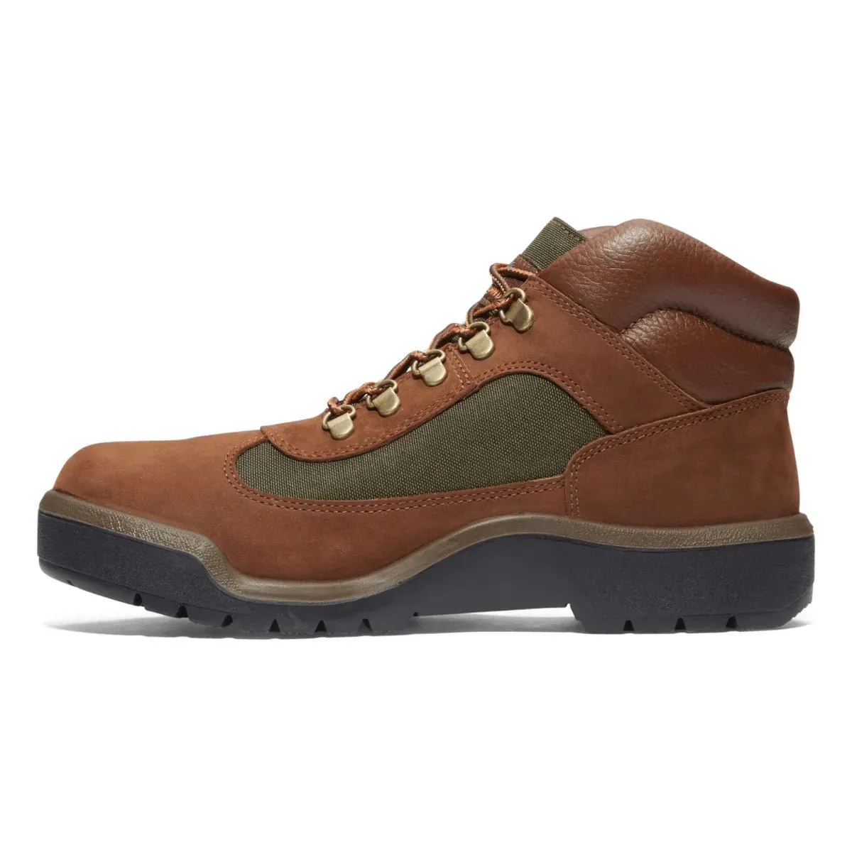 Timberland Men's Field Boot Dark Brown Nubuck Waterproof Breathable Cold Climate Mesh Lining