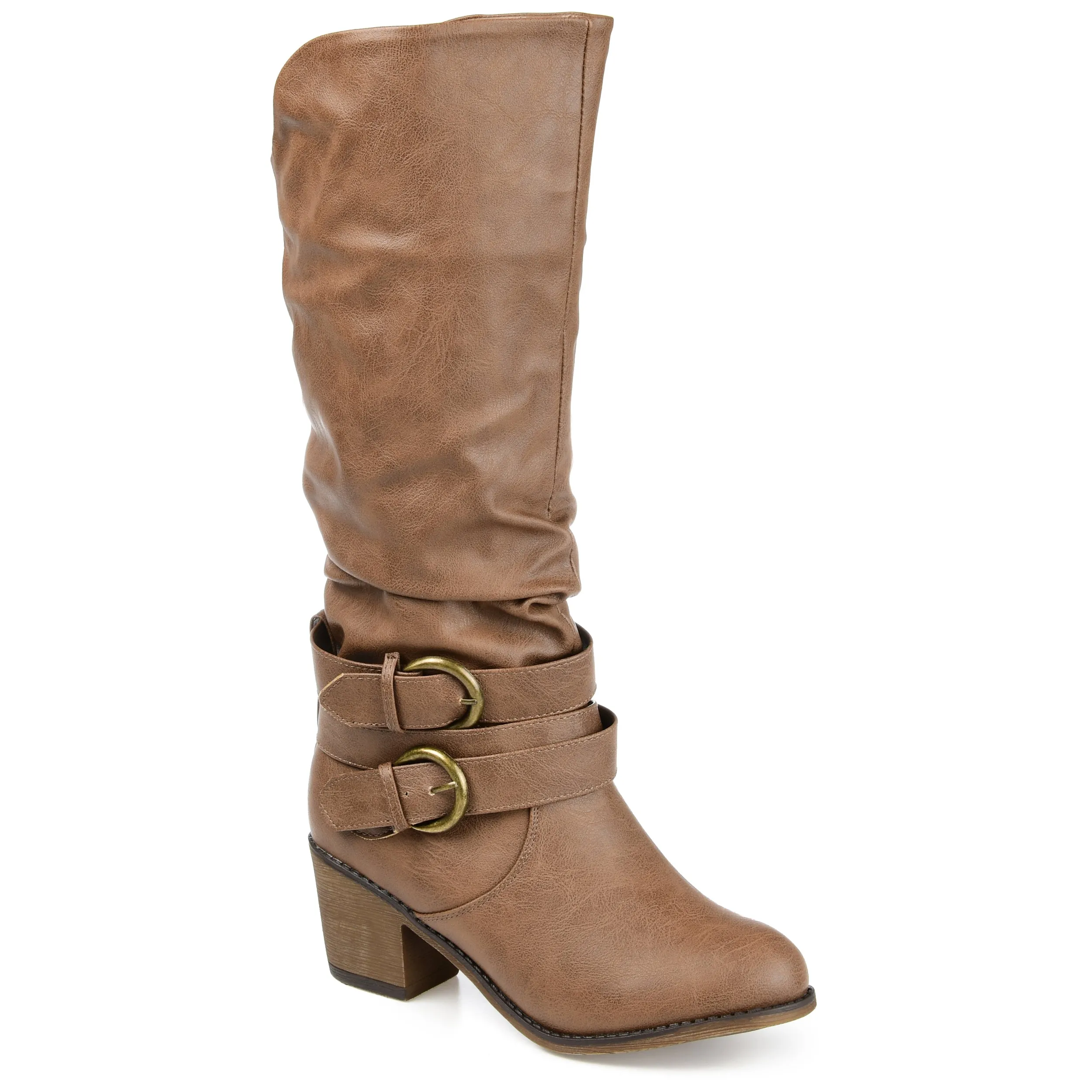 Journee Collection Women's Wide Width Wide Calf Late Boot Casual Footwear