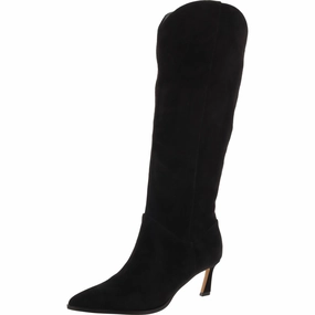 Roll Up Padded Interior Urban Traveler Leyna Womens Suede Tall Knee-High Boots
