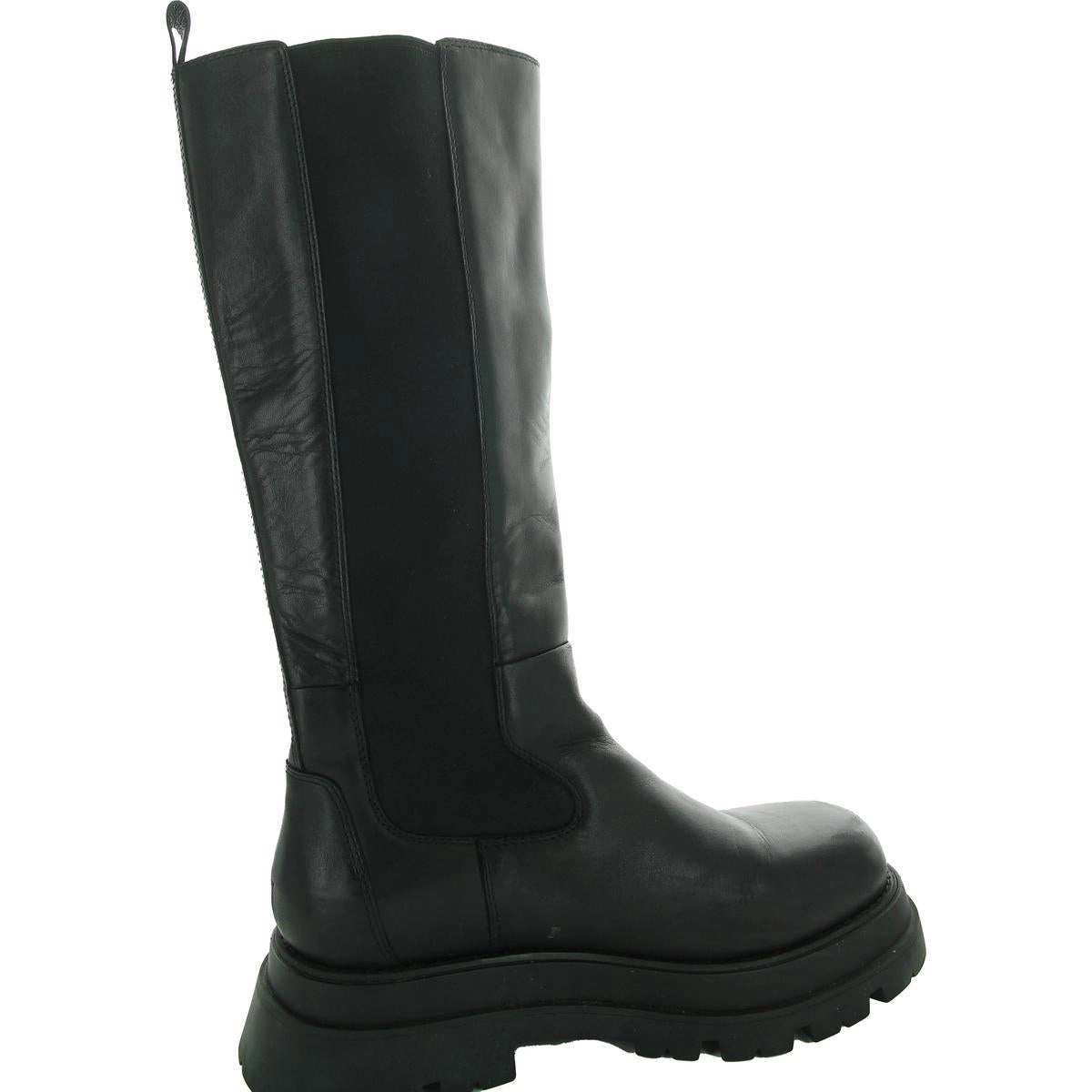 Eden Womens Lugged Sole Leather Knee-High Boots Weekend Hike Soft Sole