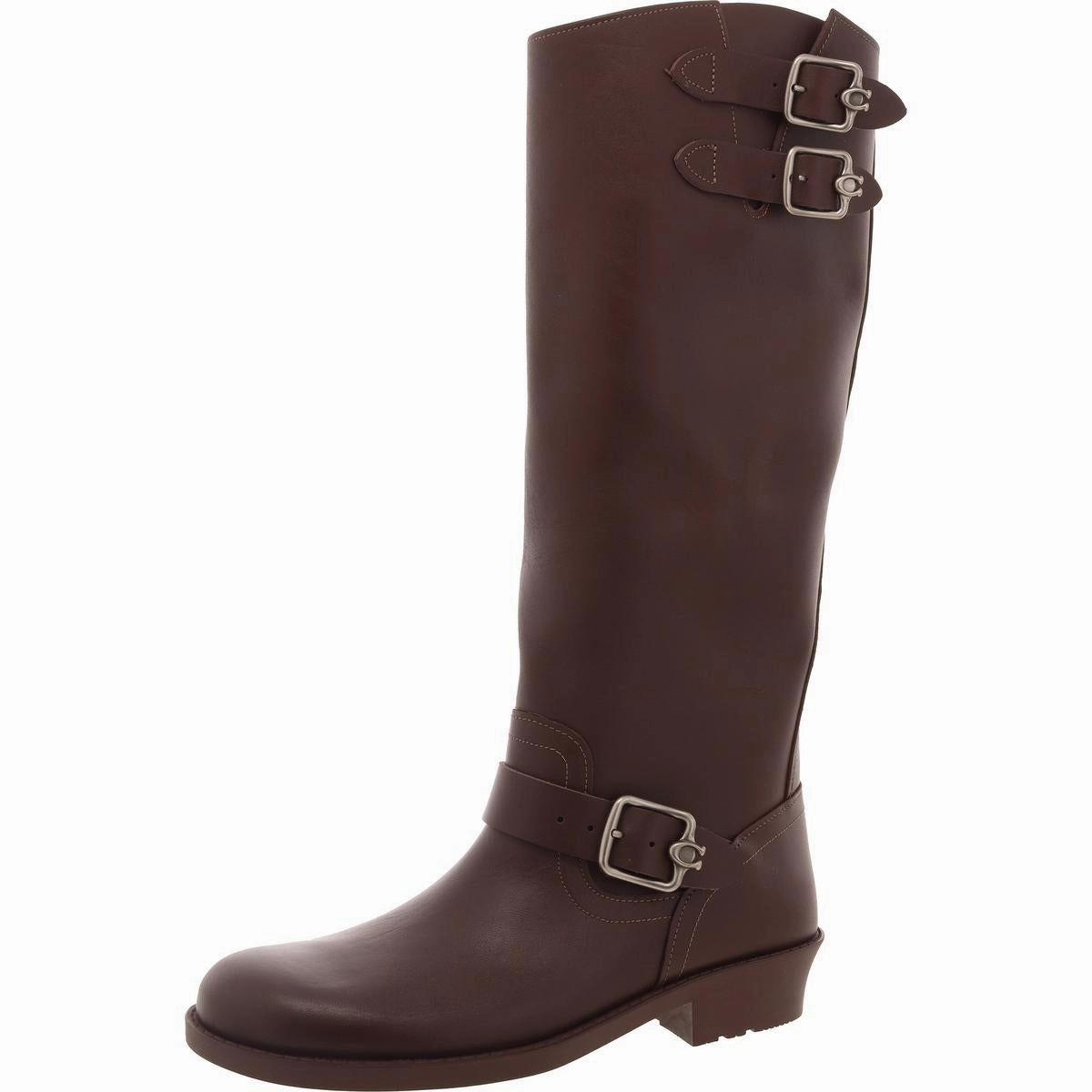 Thermal Core City Walking Temperature Regulating Womens Buckle Leather Mid-Calf Boots