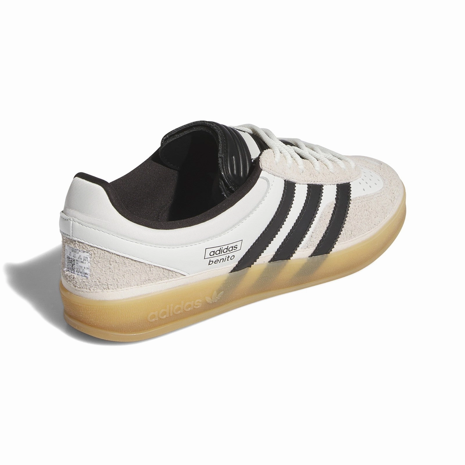 Adidas x Bad Bunny Gazelle Indoor (Alumina/Core Black/Gum) Men's Shoes IF9735 Energy Return EVA Foam breathable insole