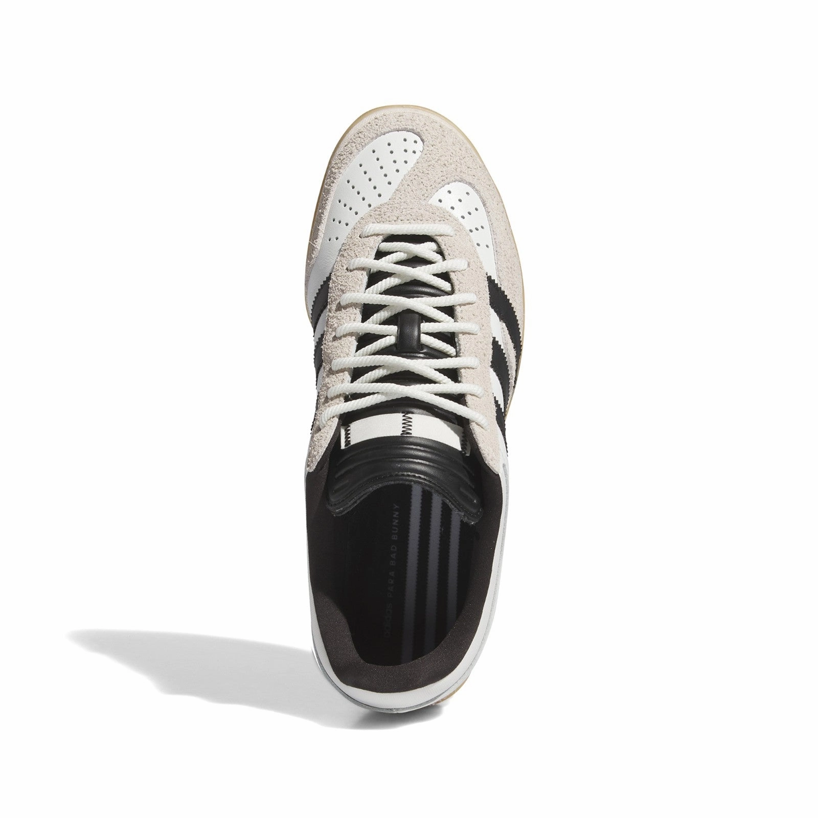 Effortless Glide Adidas x Bad Bunny Gazelle Indoor (Alumina/Core Black/Gum) Men's Shoes IF9735