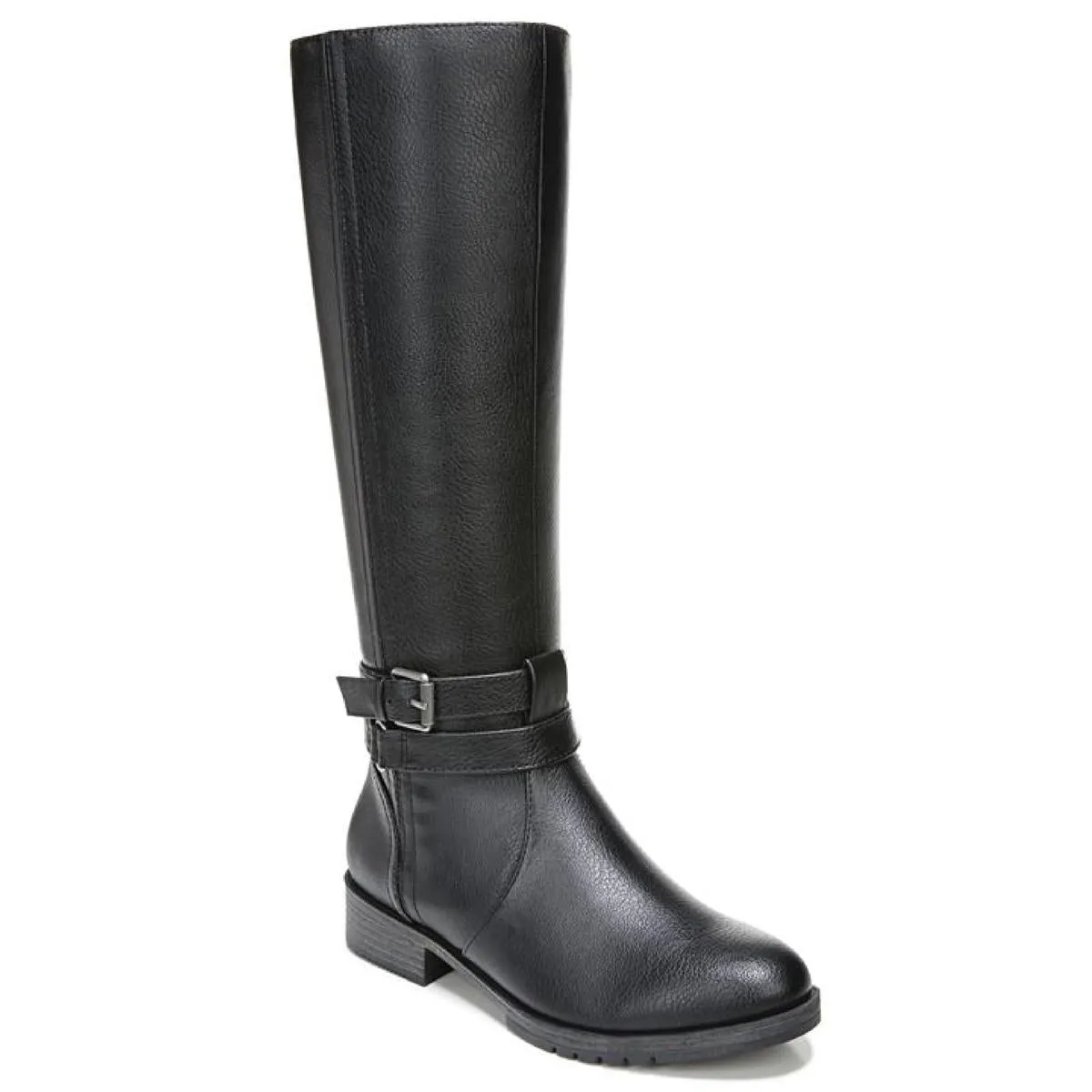 Garrison Womens Faux Leather Wide Calf Knee-High Boots Daily Mission Workplace Use