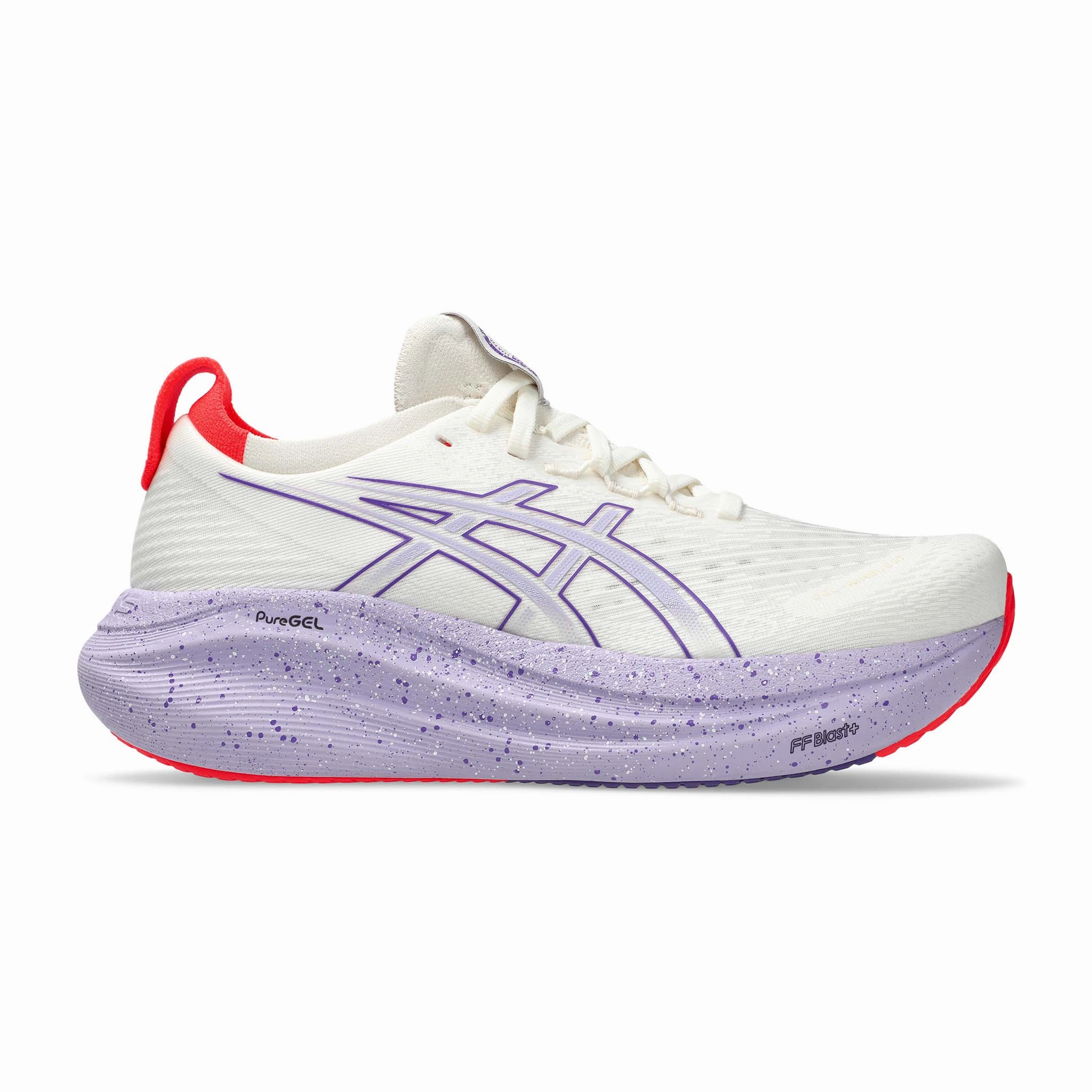 ASICS | Women's Gel-Nimbus 27 Tokyo Running Shoes - Cream/Edo Purple running tops
